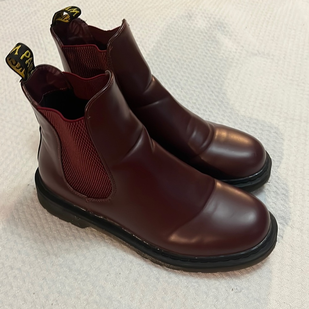 Burgundy Chelsea Boots